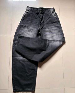 BERSHKA HEAVY DENIM BAGGY PANT