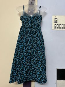 Pintrest Floral Print Midi Dress