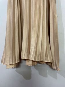 Champagne Pleated Dress