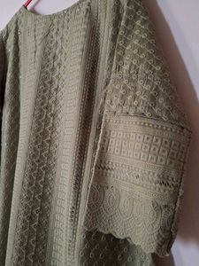 Elegant Olive Green Kurta