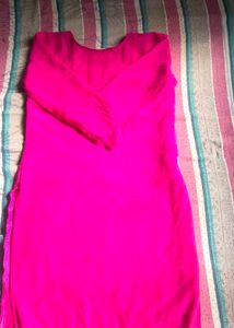 Elegant Pink Embroidered Kurta