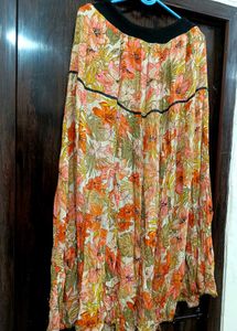Floral Print Skirt