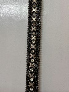 Black Studded Rhinestone Belt