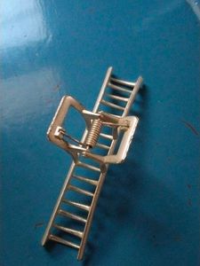 Sleek Silver metal Hair Claw Clip