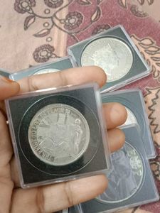 UK Silver Jubilee Crown Coin Collection