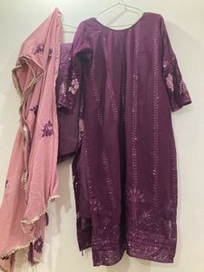 Embroidered Kurta Set