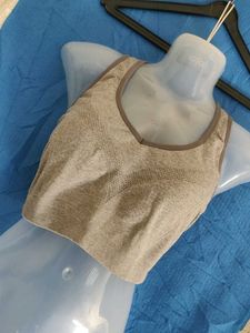 Comfortable Grey Sports Bra