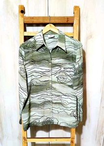 Light Green Printed Shirt Size-42