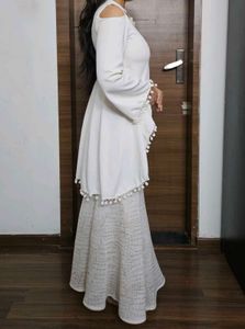 Off white Indo-western Lehenga 🤍✨️