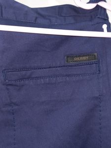 Derby Navy Blue Semi Formal Men&#39;s Trousers
