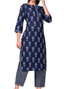 Floral Print Kurta Pant Set