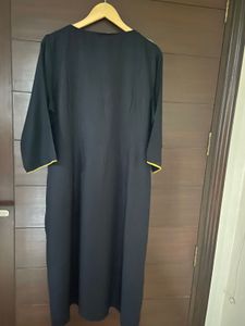 W Women’s Black &amp; Beige Kurta (18)xxxl
