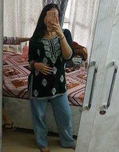 Embroidered Chickenkari Kurta