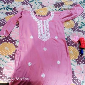 Lucknowi Embroidery Kurta Set