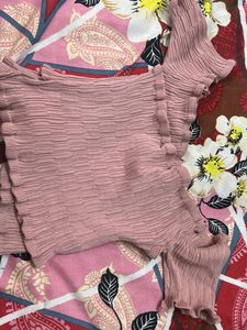 Pink Ruffled Top