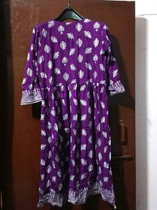 Totally New Anarkali Kurta With Bright Grey Print