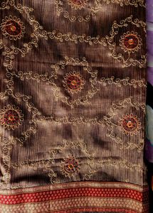 Elegant Design . Cotton Blend Saree. ...