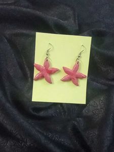 Pink Starfish Earrings