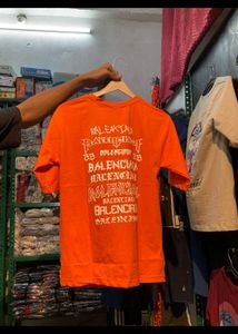 Balenciaga Orange Graphic Tee