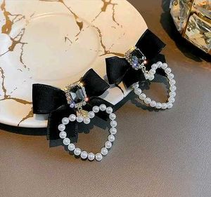 Destiny Jewels Gold Plated Korean Style Black Bow