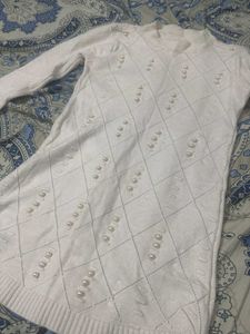 Elegant Pearl Embellished Sweater