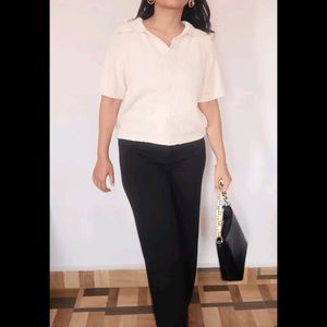 Snow Texture White Top