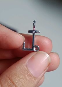 Real 925 Silver &#34;L&#34; Alphabet Pendant