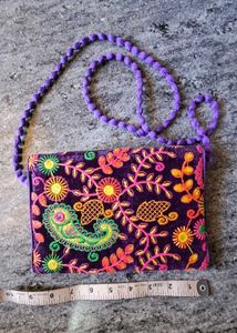 Embroidered Crossbody Bag
