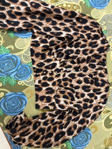 Leopard Print Long Sleeve Top