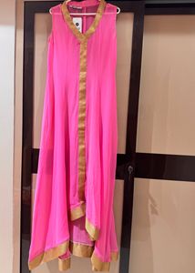 PINK ETHNIC GOWN DRESS