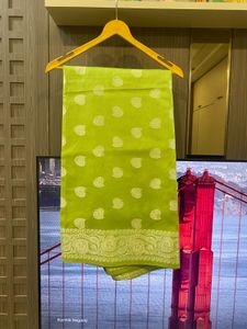 Lime Green Saree