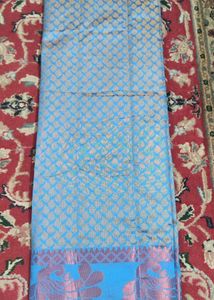 Saree With Threadwork And Zari