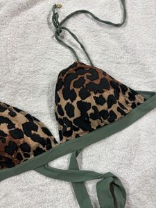 Leopard Bikini Top