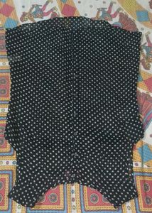 White Dotted Top For Women