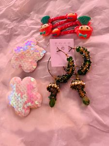 Earrings With Hair Pins