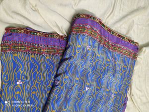 Mirror Work Saree