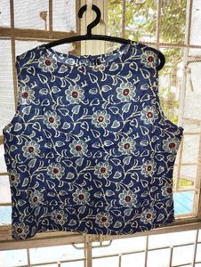 Sleeveless Indo-western Top