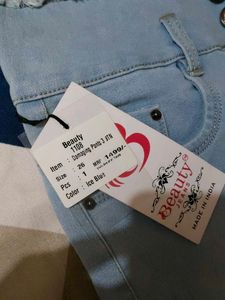 Light Wash Distressed High-Waisted Jeans