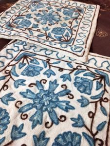 Wool Embroidered Cushion Covers (Set of 2)