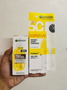 Garnier Sunscreen and Serum