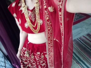 Red Embroidered Lehenga Choli