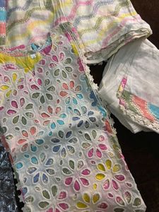 schiffli Kurta Set &amp; Dupatta
