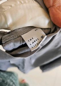 Gray Long Sleeve Top