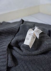 Gray Wool Cardigan