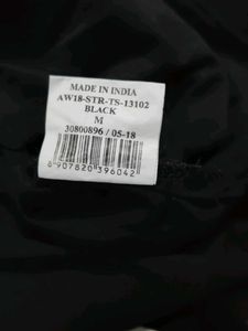 Graphic Print Turtleneck Tee