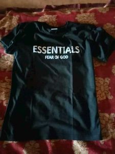 Oversized Printed Black Tshirt