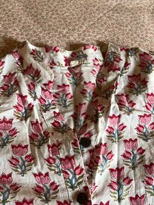 Floral Print Cotton Top