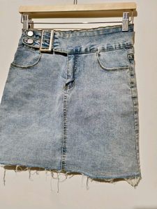 🎊Buy 1, Get 1 Free🎁Belted Denim Mini Skirt