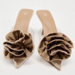 Limited Edition Zara Leather Studded Floral