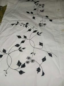 Embroidered White Co-ord Set